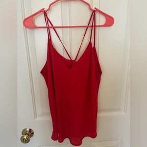 Red tank top